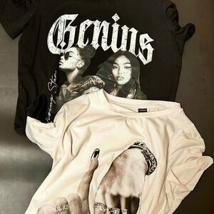 Oversized graphic tees